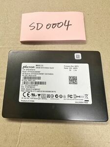SD0004【中古動作品】micron M600内蔵 SSD 256GB /SATA 2.5インチ動作確認済み 使用時間164H