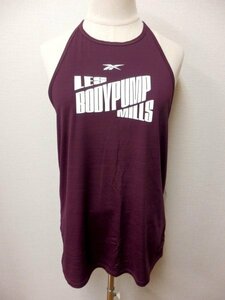 312F16◆Reebok×LesMills◆BODYPUMPタンクトップ◆エンジ◆新品◆XOTサイズ◆レスミルズ