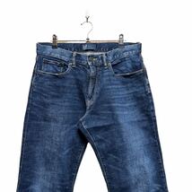 ●洗濯プレス済み● GAP ギャップ 濃紺 デニムパンツ テーパード ストレッチ w32インチ【1693】_画像3