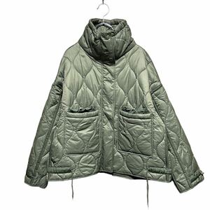 ●洗濯プレス済み● ZARA ザラ ハイネックキルティングジャケット ミリタリーデザイン sizeS 【1711】