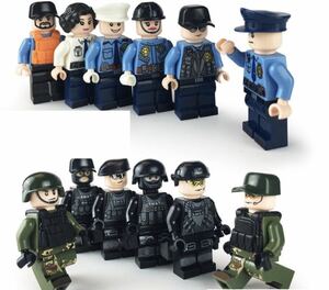 12体　警察　ミニフィグ LEGO 互換 ブロック ミニフィギュア レゴ 互換 hk2