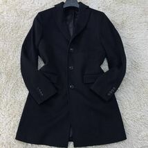 極美品 希少 ロロピアーナ × BARNEYS NEWYORK『最高級 Loro Piana 極上肌触り』バーニーズニューヨーク チェスターコート ブラック メンズ_画像2