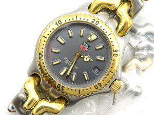 1円◇稼働◇　タグホイヤー　S95.213K　　グレー　クオーツ　メンズ　腕時計　コマ　H45503