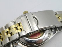 1円◆稼働◆　テクノス　TBM610　裏スケ　グレー　自動巻き　メンズ　腕時計　　L165_画像3