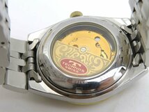 1円◆稼働◆　テクノス　TBM610　裏スケ　グレー　自動巻き　メンズ　腕時計　　L165_画像4