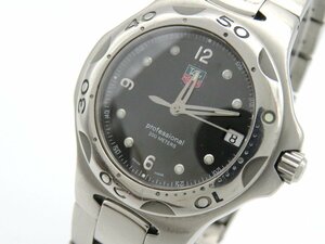 1円□ジャンク□　タグホイヤー　WL1112-0　　黒　クオーツ　メンズ　腕時計　　H44902