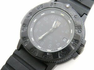 1円◇稼働◇　ルミノックス　　　ブラック　クオーツ　メンズ　腕時計　　I04806