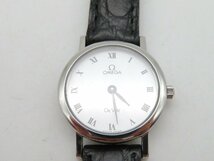 1円◆稼働◆　オメガ　　デビル　ホワイト　クオーツ　レディース　腕時計　　L412_画像2
