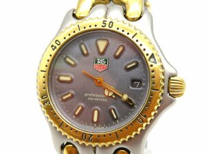 1円◆稼働◆　タグホイヤー　S95213K　プロフェッショナル 200　シルバー　クオーツ　ユニセックス　腕時計　　L375