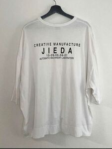 JieDa ジエダ LOGO BIG T-SHIRT バックプリント Tシャツ カットソー ホワイト 白 OS