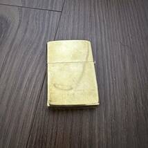 希少1987年製!! ZIPPO ジッポ オイルライター SOLID BRASS ソリッドブラス WHY DID HE NAME IT 喫煙 煙草 タバコ_画像3