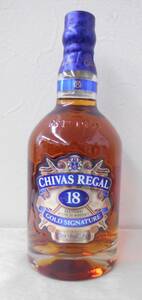 １円～☆古酒 CHIVAS REGAL シーバスリーガル ゴールドシグネチャー １８年 箱なし 未開栓☆