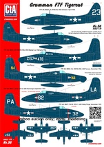 CTA-56 1/72 CTA グラマン F7F タイガーキャット デカールセット アメリカ海軍 戦闘機_画像1