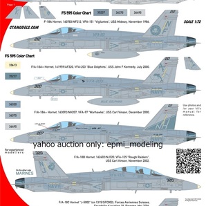 CTA-50 1/72 CTA F-18A/B/C/D レガシーホーネットデカールセット アメリカ海軍 戦闘攻撃機