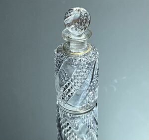 Baccarat オールドバカラ/※1890年代 セルポンティーヌ 金彩香水瓶