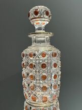 BACCARAT オールドバカラ/※ディアマン ピエーリー 上級赤被金装飾 香水瓶　美品_画像3