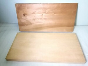 木製 まな板 　2枚セット　柾目 　　ボード板/作業台/ DIY/ 料理 /業務用/家庭用 天然木材　中古品