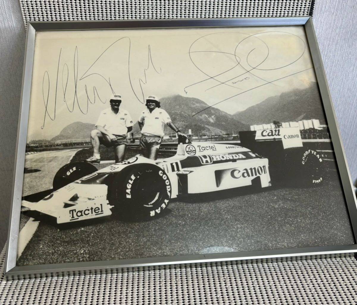 صورة وملصق F1 Williams Honda FW11 Mansell Piquet Honda الترويجي من ذلك الوقت ليس للبيع, بواسطة الرياضة, سباق السيارات, F1