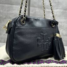 1円■美品■ TORY BURCH トリーバーチ ショルダーバッグ チェーンウォレット フレミング キルティング レザー レディース ロゴ 斜めがけ_画像1