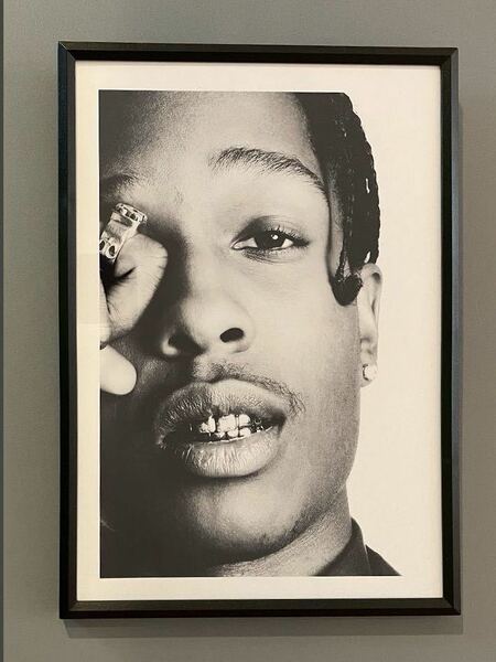 【額付き】A4アートポスター Asap Rocky エイサップロッキー hip hop rapper ヒップホップ ラップ インテリア A007