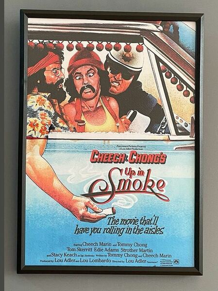 【額付き】A4アートポスター cheech&chong チーチョン　マリファナ WEED up in smoke 大麻 インテリア C005