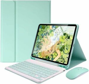 マウス付き iPad Pro 12.9 第 6 5 4 3世代 キーボードケース 分離式 女性 キーボードカバー 分離式 薄型 カラフル 可愛い レディース