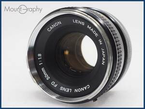 ★実用美品★ CANON キヤノン FD 50mm F1.8 ★完動品★同梱可 #i5153