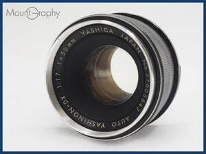 ★実用美品★ YASHICA ヤシカ AUTO YASHINON-DX 50mm F1.7 ★完動品★同梱可 M42マウント(Pentax MF) #i5263