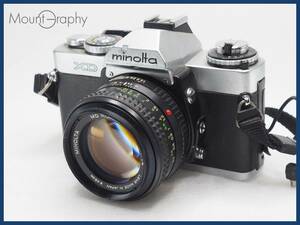 ★特別特価★ MINOLTA ミノルタ XD ボディ + MD ROKKOR 50mm F1.4 + DATA BACK D #i5463