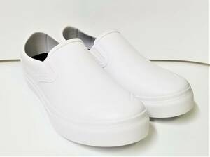 [ complete waterproof ] slip-on shoes rain shoes waterproof sneakers white 28. man dam 