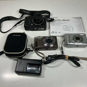 1円〜 12☆ デジタルカメラ 3点セット CASIO カシオ EXILIM EX-H15 FUJIFILM FinePix A600 2点通電確認済み Canon PowerShot G9 動作未確認