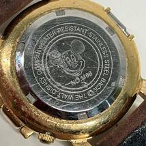 1円〜 12☆ Disney ディズニー 腕時計 MICKEY MOUSE ミッキーマウス NO.M86 ゴールドカラー レディース腕時計 動作未確認_画像8