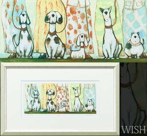 【真作】【WISH】マーク・スペイン「The Dog Class」銅版画 5号 直筆サイン ◆可愛らしい犬 　　〇イラストレーター 銅版画家 #24012318
