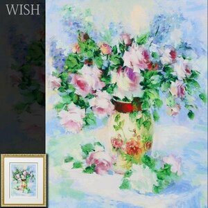 【真作】【WISH】Penny Dermand リトグラフ 直筆サイン 薔薇 　　〇1963-画家 カリフォルニア在住 #24012228