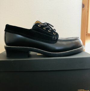 calee/モックトゥ/ブーツ/サイズ9/黒 本革 /radiall/cootie紳士靴 /定価62000円