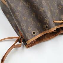 ★LOUIS VUITTON ルイヴィトン M42224 モノグラム ノエ 巾着型 ワンショルダーバッグ 肩掛けかばん レディース ブラウン系_画像5