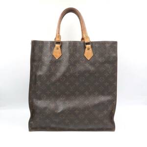 ★LOUIS VUITTON ルイヴィトン M51140 モノグラム サックプラ ハンドバッグ トート レディース メンズ ブラウン系