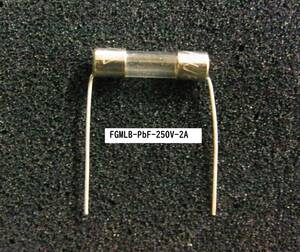 . terminal industry Mini fuse Lead attaching 250V 2A FGMLB-PbF-250V-2A 20ps.@-[BOX128/79 piece ]