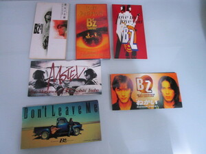 B'z бисер одиночный CD 8cm CD 6 шт. комплект . пара. женщина бог Rav Phantom ...Don'tLeaveMe MOTEL love me I love you