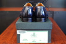 【未使用】クロケット&ジョーンズ◆Crockett&Jones◆GILBERT◆6E◆24～24.5㎝相当◆紺ネイビー◆ショートウイングチップ◆英国【箱袋付き】_画像5