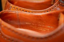 【箱袋付き】クロケット&ジョーンズ◆Crockett&Jones◆ウイスキーコードバン◆CLIFFORD◆8.5Ｄ◆26.5～27㎝相当◆茶ブラウン◆フルブローグ_画像8