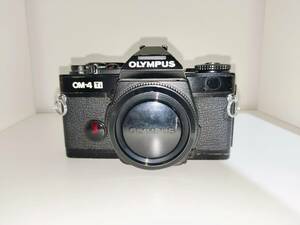 【希少★】Olympus オリンパス OM4 Ti チタンブラック ボディ MF 一眼レフ 35mm フィルムカメラ#M10117