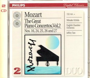 ol811 モーツァルト：THE GREAT PIANO CONCERTOS Vol.2 /TATE (2CD)
