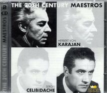 THE 20th CENTURY MAESTROS /指揮 カラヤン、チェリビダッケ/モーツァルト、ブラームス【2CD】_画像1