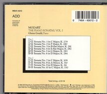 モーツァルト：ピアノ・ソナタ集　第１集/グレン・グールド（２CD)_画像2