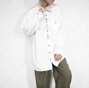 EU VINTAGE OS TRACHTEN GIMMICK DESIGN TYROLEAN SHIRT/ヨーロッパ古着ギミックデザインチロリアンシャツ