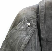 EU VINTAGE tess DEFORMATION DESIGN LEATHER BLOUSON/ヨーロッパ古着変形デザインレザーブルゾン_画像8