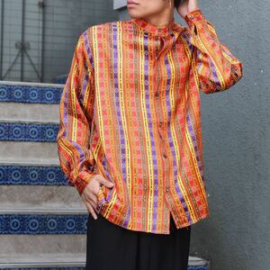 USA VINTAGE STYLE&CO COLLECTION WOMAN PATTERNED DESIGN SHIRT/アメリカ古着柄デザインシャツ