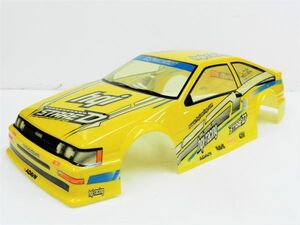 トヨタ 86レビン 黄 1/10 ドリフトラジコンカー用 スペアボディー