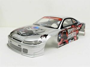  Nissan S15 Silvia type silver / red 1/10 drift radio controlled car for spare body 